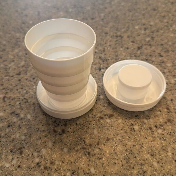 SUDAFED Vintage 90s Collapsible Travel Cup Pill Box - Picture 6 of 10